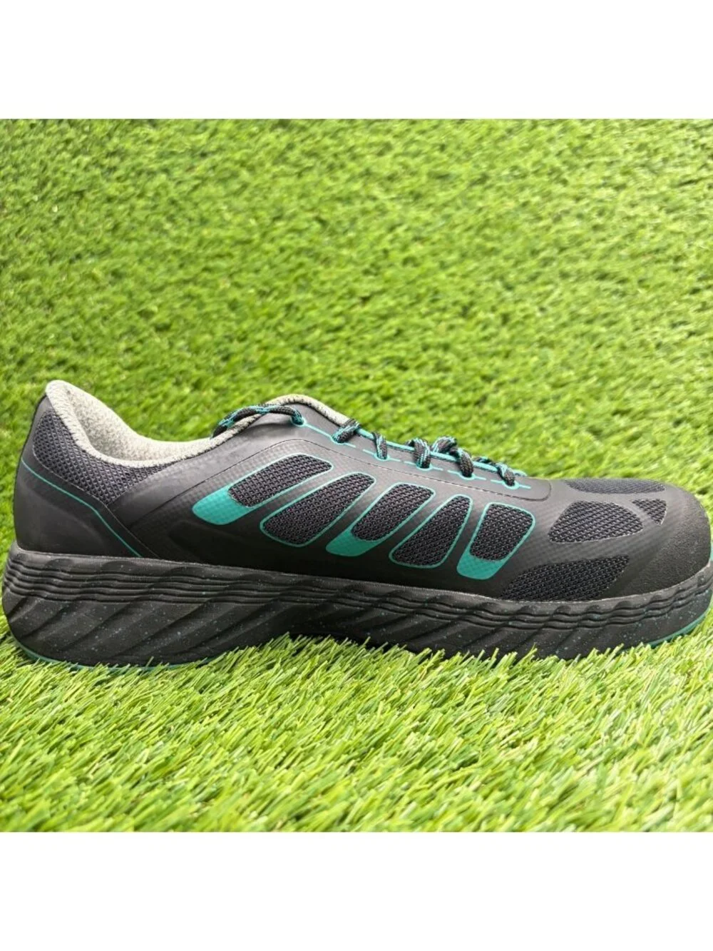 Georgia Boot ReFLX Womens Size 8.5D Black Athletic Alloy Toe Safety Work Shoes